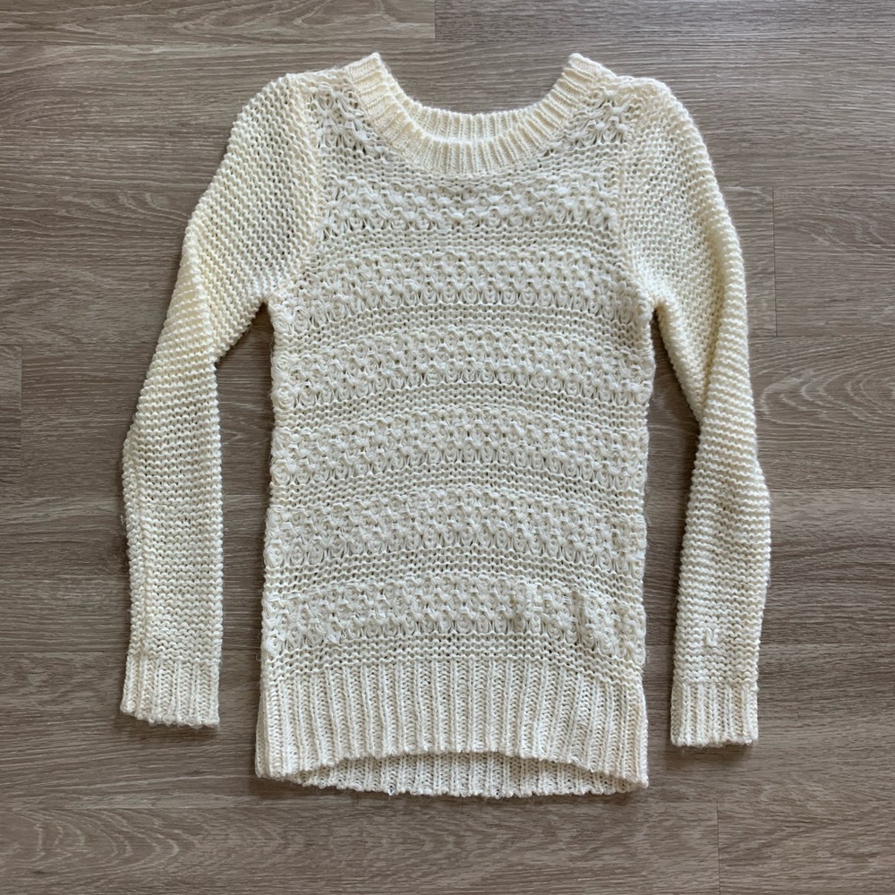 Woven Knit Pullover Sweater!